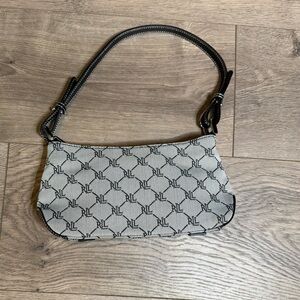 Lauren Ralph Lauren Black and Gray Handbag